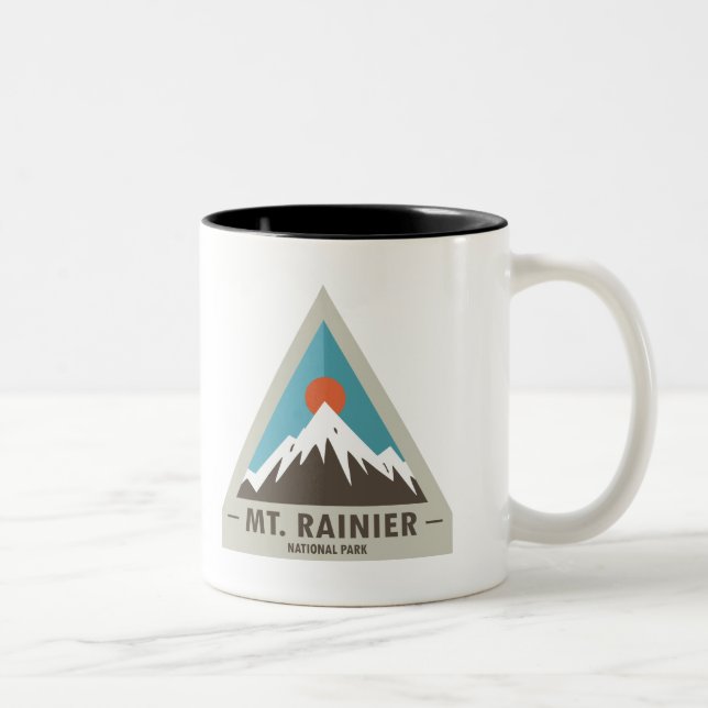 Mt. Rainier National Park Two-Tone Coffee Mug (Right)