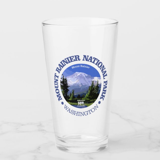 Mt Rainier NP Glass (Front)