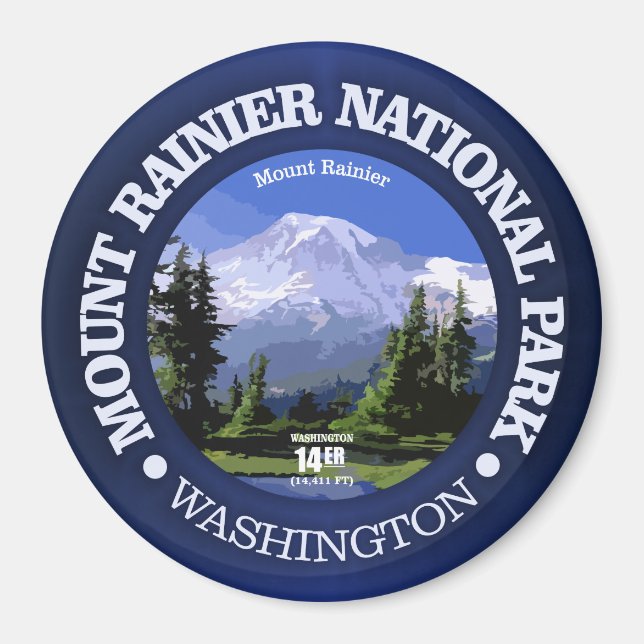 Mt Rainier NP Magnet (Front)