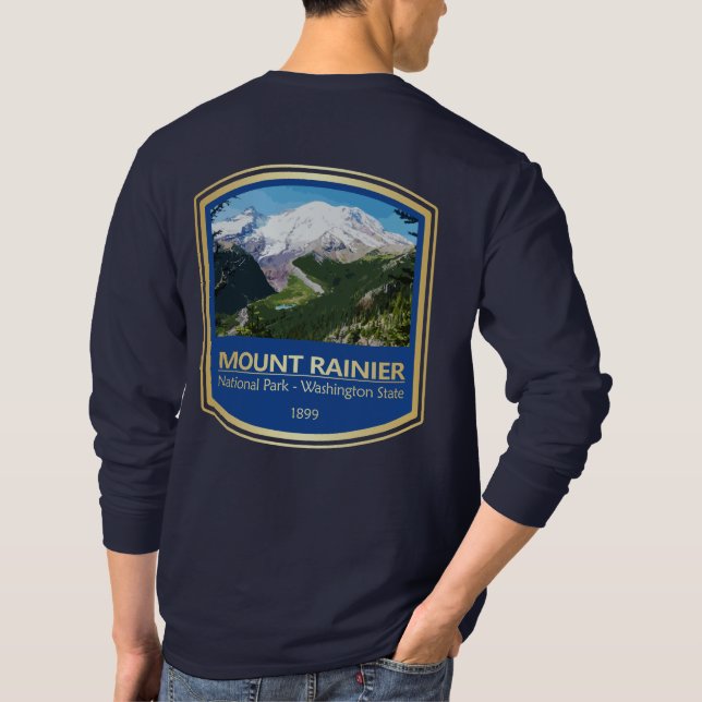 Mt Rainier NP (PF1) T-Shirt (Back)