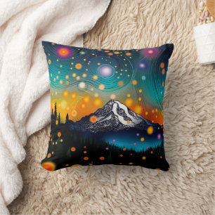Mt. Rainier Starry Sky Cushion