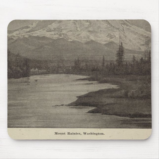 Mt Rainier Steilacoom Beach Mouse Pad (Front)
