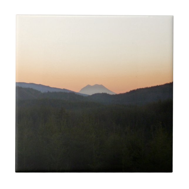 Mt. Rainier Sunrise Tile (Front)