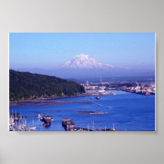 MT RAINIER TACOMA WASHINGTON POSTER