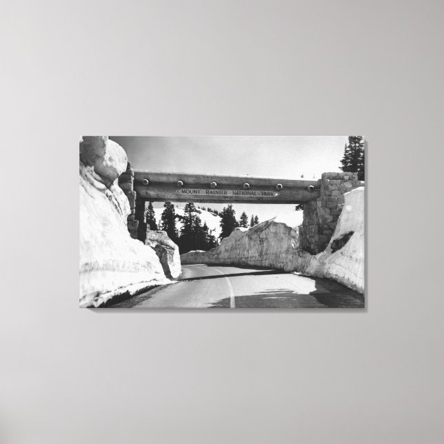 Mt. Rainier, WA Chinook Pass Summit Naches Pass Canvas Print (Front)