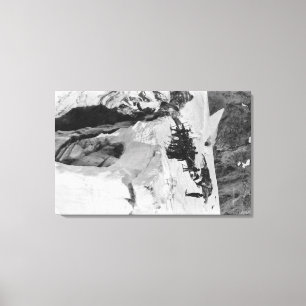 Mt. Rainier, WA Nisqually Glacier Climbers Canvas Print