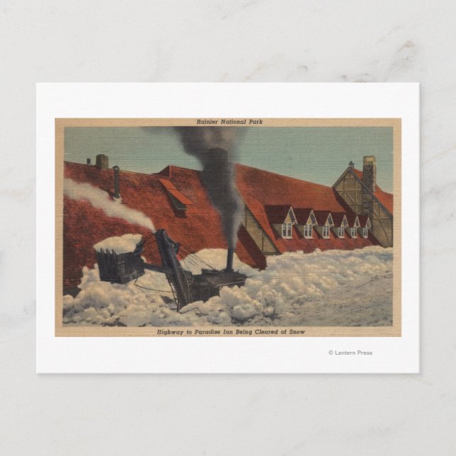 Mt. Rainier, WA - Paradise Inn Postcard (Front)