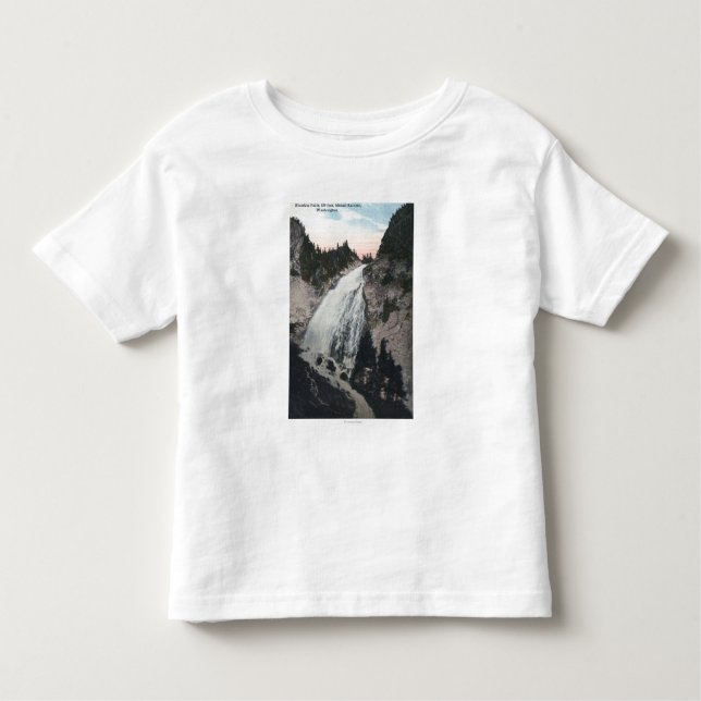 Mt. Rainier, Washington - View of Sluiskin Falls Toddler T-Shirt (Front)