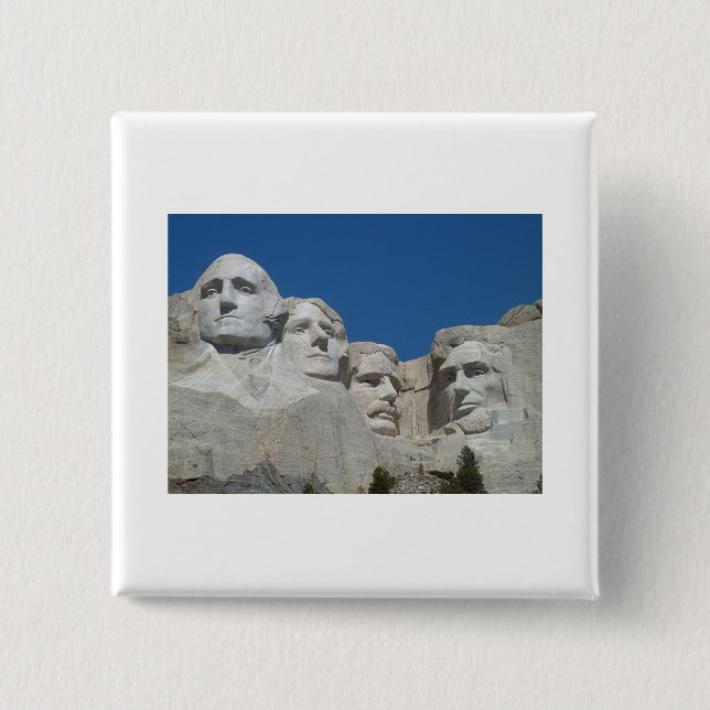 Mt. Rushmore 15 Cm Square Badge (Front)