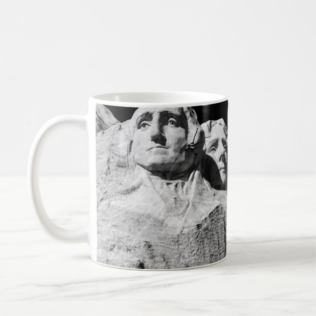 MT. RUSHMORE DURING DAYTIME COFFEE MUG (Left)