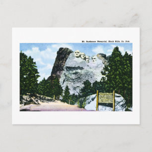 Mt. Rushmore Memorial, South Dakota Postcard