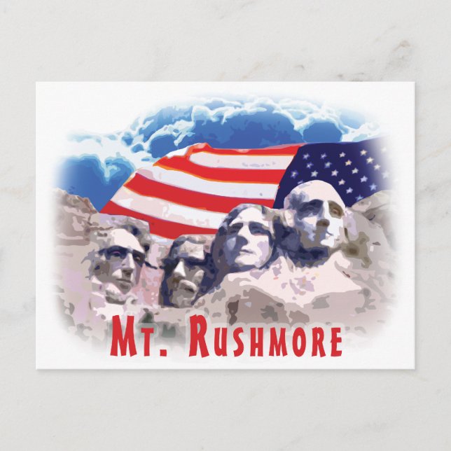 Mt. Rushmore Postcard (Front)