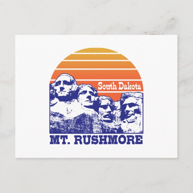 Mt. Rushmore Postcard (Front)