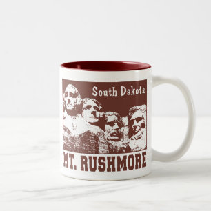 Mt. Rushmore Two-Tone Coffee Mug