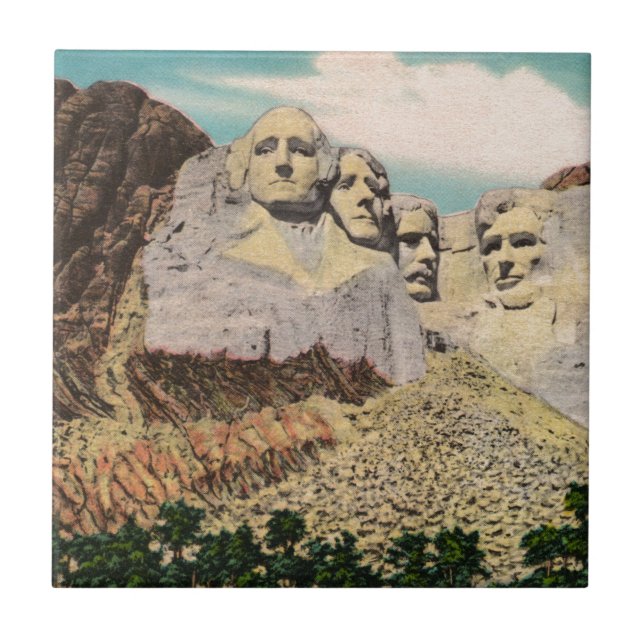 Mt. Rushmore Vintage Tile (Front)