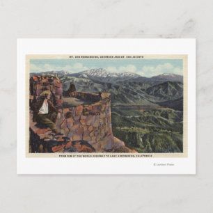Mt. San Bernardino, Rim O' The World Hwy Postcard