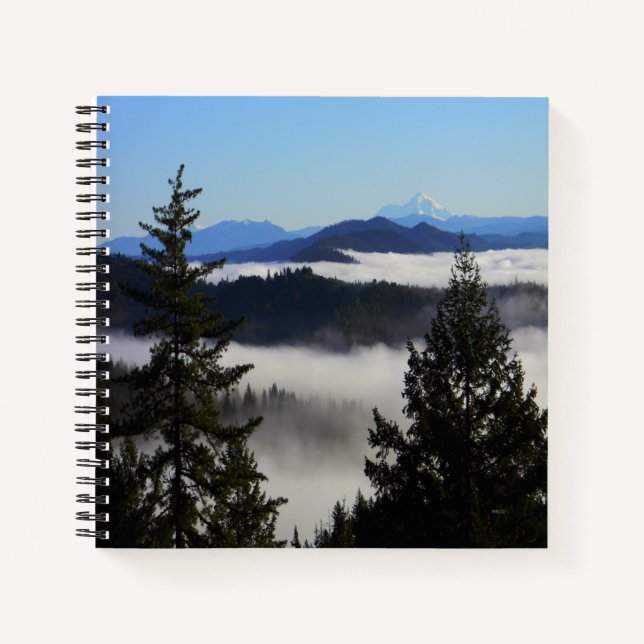 Mt. Shasta beyond the fog..... Notebook (Front)