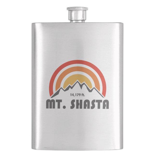 Mt. Shasta Hip Flask (Front)