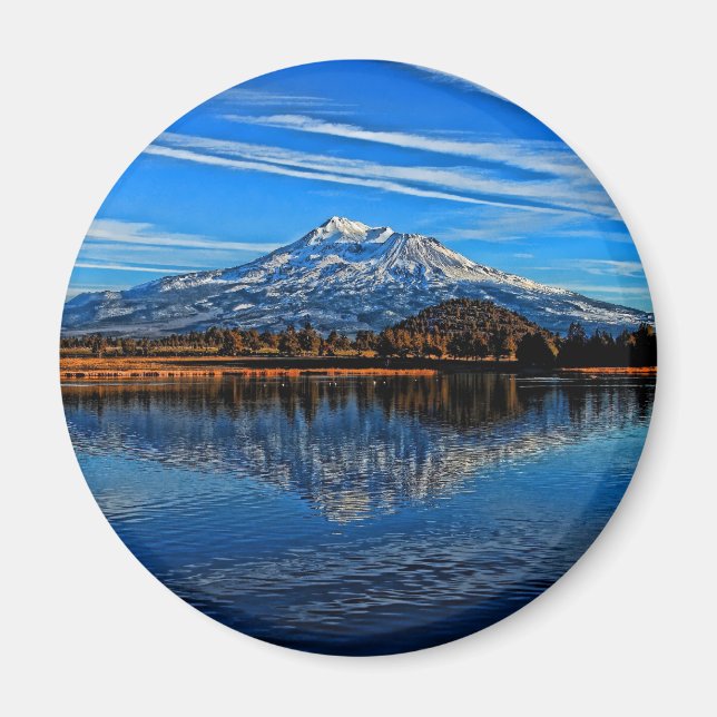 MT SHASTA REFLECTED MAGNET (Front)