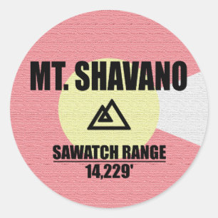 Mt. Shavano Classic Round Sticker