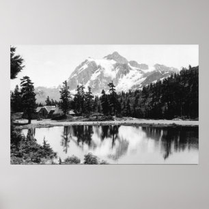 Mt. Shuksan and Mt. Baker Lodge Photograph Poster