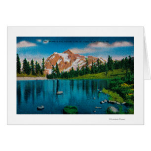 Mt. Shuksan and Picture Lake, WA