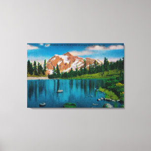 Mt. Shuksan and Picture Lake, WA Canvas Print