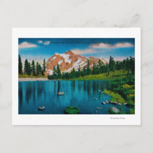 Mt. Shuksan and Picture Lake, WA Postcard