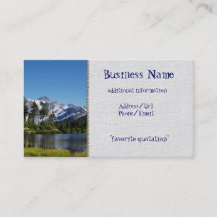 Mt Shuksan From Picture Lake Business Card