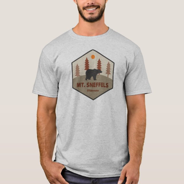 Mt. Sneffels Wilderness Colorado Bear T-Shirt (Front)