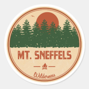 Mt. Sneffels Wilderness Colorado Classic Round Sticker