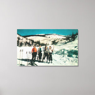 Mt. Spokane State Park Ladies SkiingWashington Canvas Print