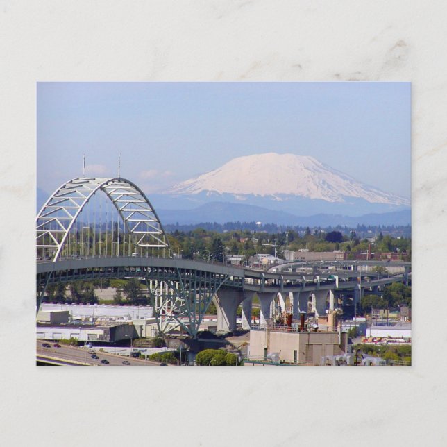 Mt St Helens & Fremont Bridge Postcards (Front)