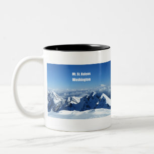 Mt. St. Helens - Mt. Rainier Two-Tone Coffee Mug