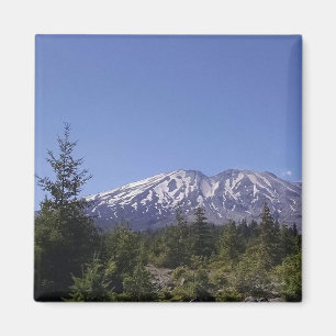 Mt. St. Helens on Sunny Day Photograph Magnet