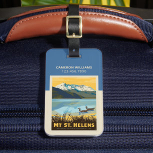 Mt St. Helens Washington Luggage Tag