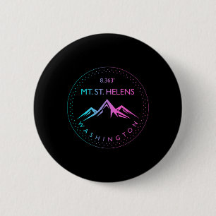 Mt. St. Helens Washington Mountain Climbing Hiking 6 Cm Round Badge