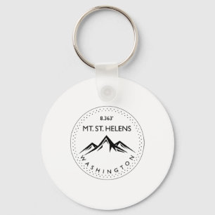 Mt. St. Helens Washington Mountain Climbing Hiking Key Ring