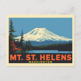 Mt. St. Helens Washington Postcard
