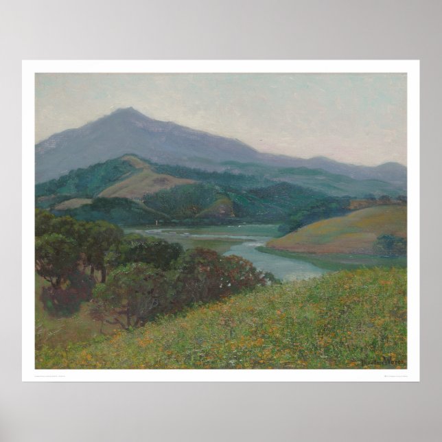 Mt. Tamalpais from Corte Madera Creek (1153) Poster (Front)