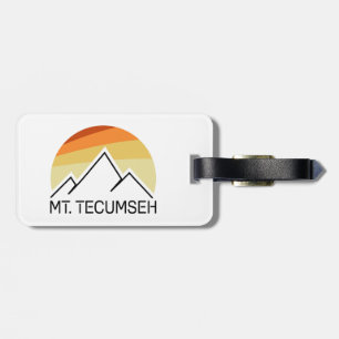 Mt. Tecumseh New Hampshire Retro Luggage Tag