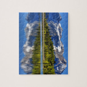 Mt. Timpanogos Reflected In Silver Lake Flat Jigsaw Puzzle