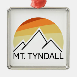 Mt. Tyndall California Retro Metal Tree Decoration