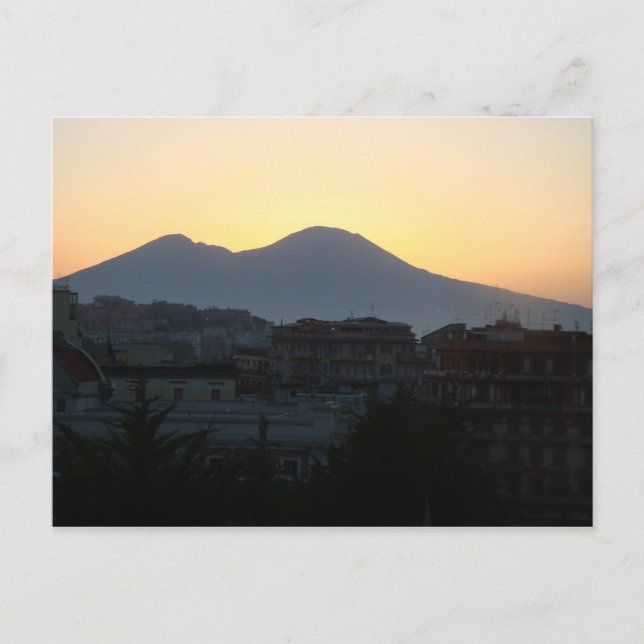 Mt. Vesuvius at Sunrise Postcard (Front)