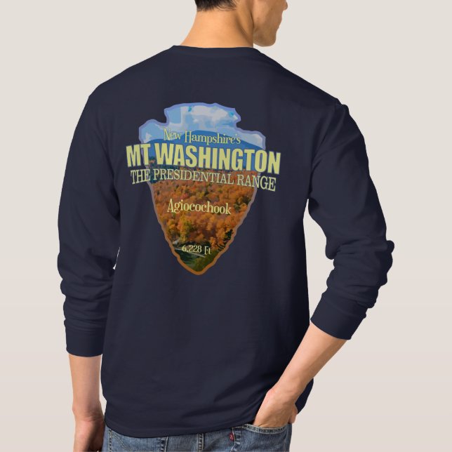 Mt Washington (arrowhead) T-Shirt (Back)