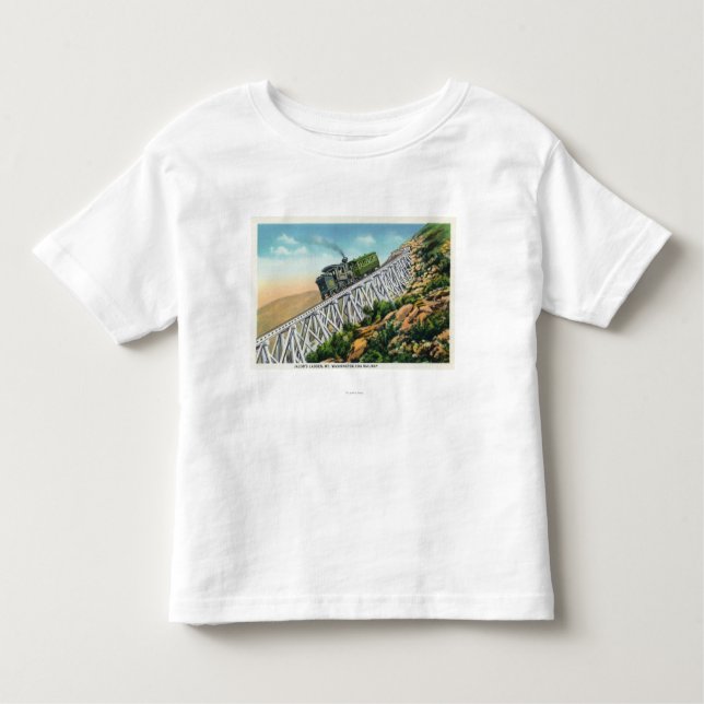 Mt Washington Cog Railway, Jacob's Ladder Toddler T-Shirt (Front)