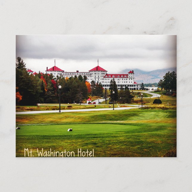 Mt. Washington Hotel in Autumn Postcard (Front)