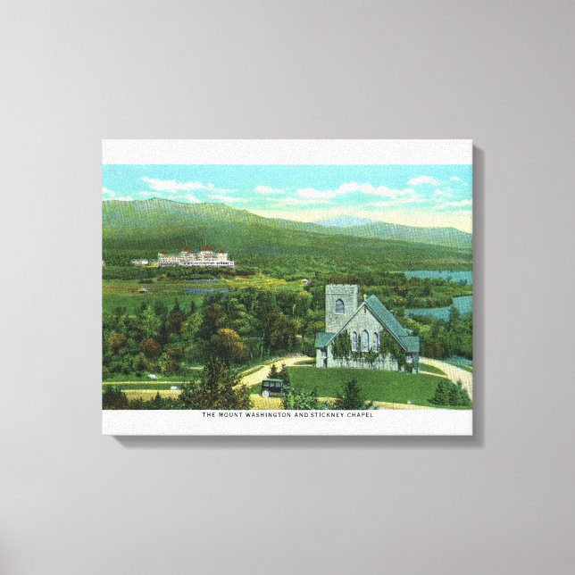 Mt Washington Hotel, Stickney Chapel View Canvas Print (Front)