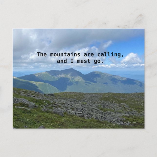Mt Washington John Muir Postcard (Front)