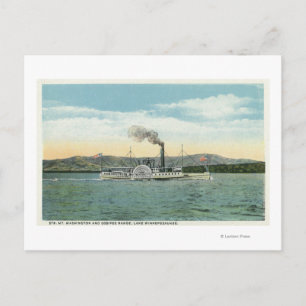 Mt. Washington Steamer, Ossipee Range View Postcard